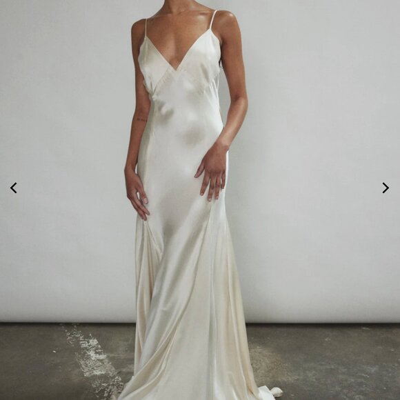 Simone Slip Dress - Ivory - Size M - PART OF SET - Picture 2 of 11